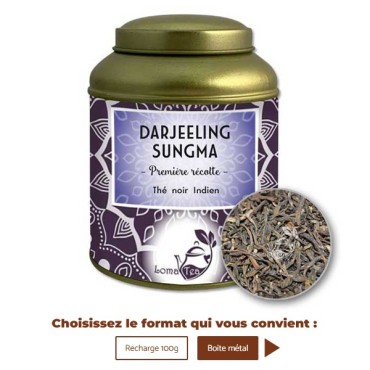 Thé noir DARJEELING Sungma TGFOP first Flush VRAC 100g - LOMATEA