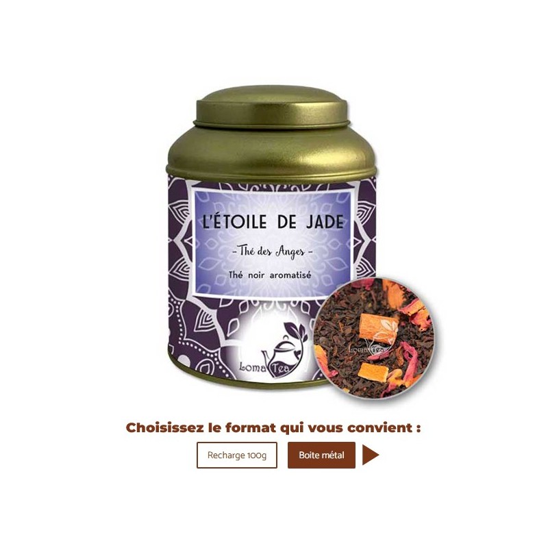 Thé noir L'ETOILE DE JADE VRAC 100g - LOMATEA