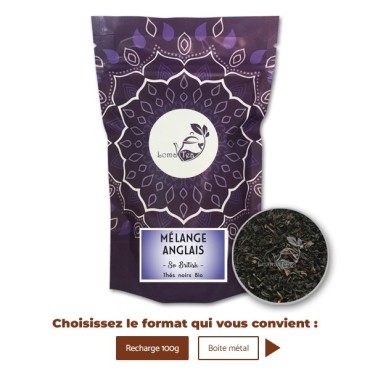 Thé noir MÉLANGE ANGLAIS VRAC 100g - LOMATEA
