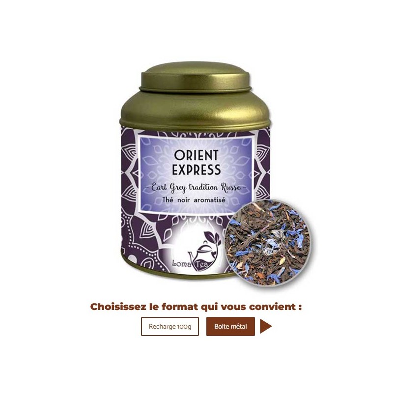 Thé noir ORIENT EXPRESS VRAC 100g - LOMATEA
