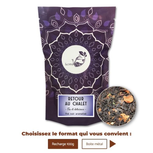 Thé noir RETOUR AU CHALET VRAC 100g - LOMATEA