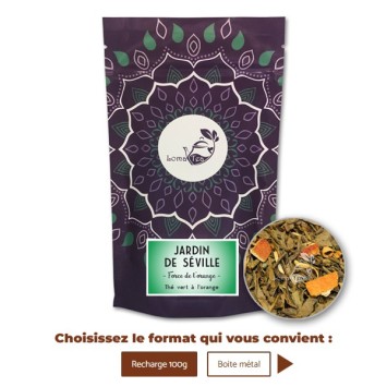 Thé vert vrac 100g JARDIN DE SÉVILLE - LOMATEA