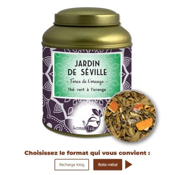 Thé vert vrac 100g JARDIN DE SÉVILLE - LOMATEA