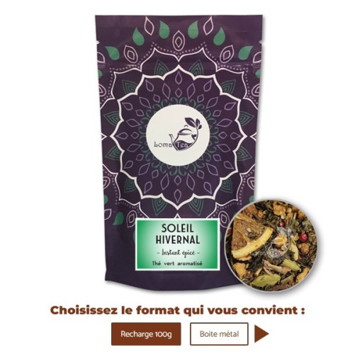 Thé vert SOLEIL HIVERNAL VRAC 100g - LOMATEA