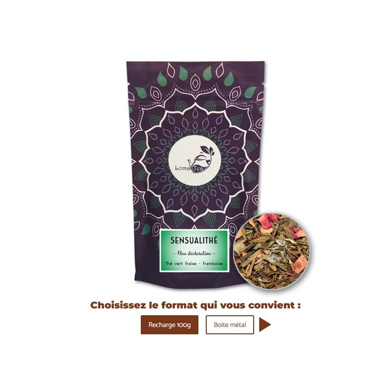 Thé vert SENSUALITHÉ VRAC 100g  LOMATEA