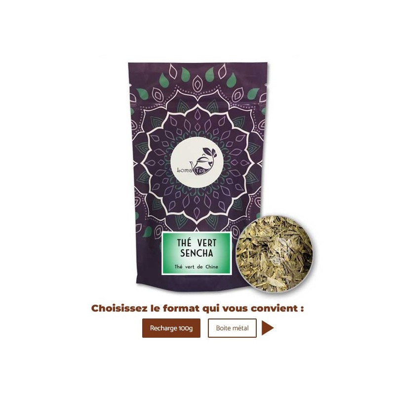 Thé vert SENCHA VRAC 100g - LOMATEA