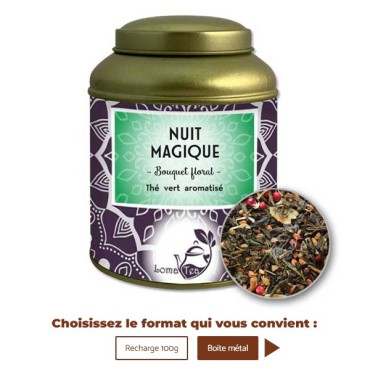 Thé vert NUIT MAGIQUE VRAC 100g - LOMATEA