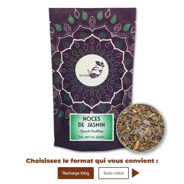 Thé vert NOCES DE JASMIN VRAC 100g - LOMATEA