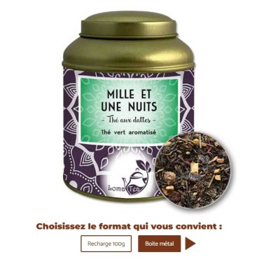 Thé vert MILLE ET UNE NUITS VRAC 100g - LOMATEA