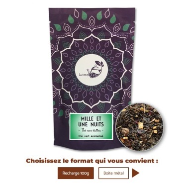 Thé vert MILLE ET UNE NUITS VRAC 100g - LOMATEA