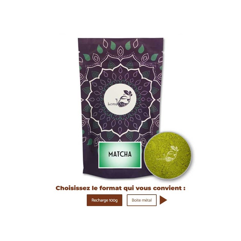 Thé vert MATCHA VRAC 100g  LOMATEA