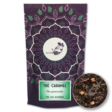 Thé vert au CARAMEL VRAC 100g - LOMATEA