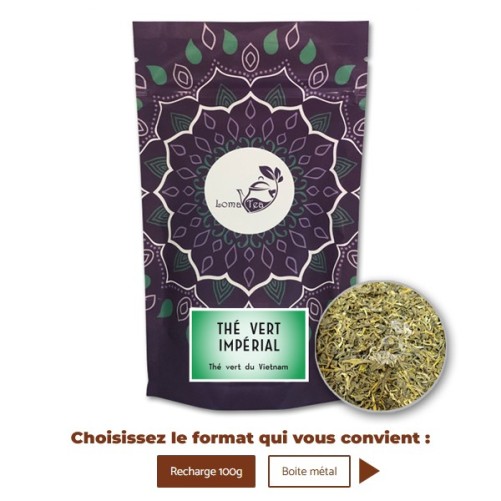 Thé vert IMPÉRIAL Vietnam VRAC 100g - LOMATEA