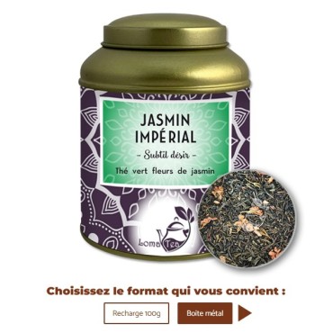 Thé vert JASMIN IMPÉRIAL VRAC 100g - LOMATEA