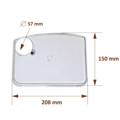 GAGGIA Couvercle de bac à grain transparent 421944061481
