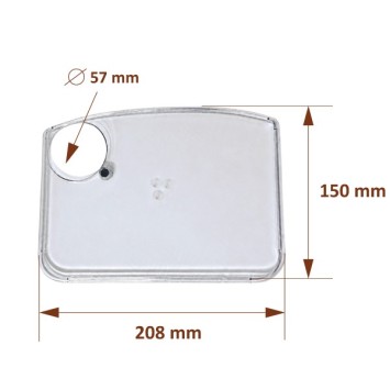 GAGGIA Couvercle de bac à grain transparent 421944061481