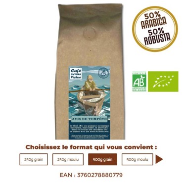 Café Bio AVIS DE TEMPÊTE - CAFÉ DU VIEUX PÊCHEUR