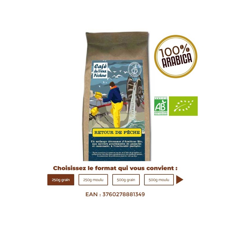 Café Bio RETOUR DE PÊCHE - CAFÉ DU VIEUX PÊCHEUR