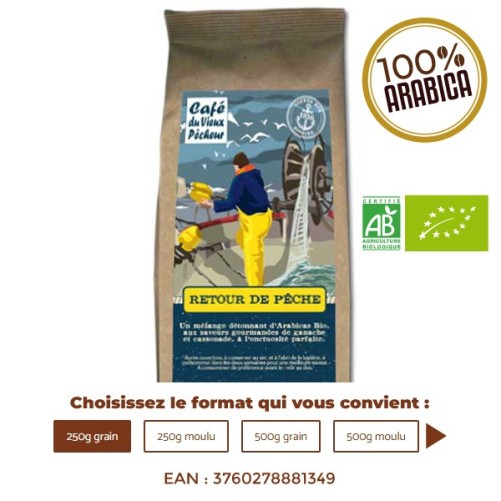 Café Bio RETOUR DE PÊCHE - CAFÉ DU VIEUX PÊCHEUR