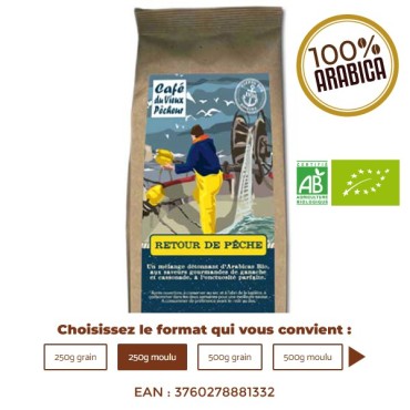 Café Bio RETOUR DE PÊCHE - CAFÉ DU VIEUX PÊCHEUR