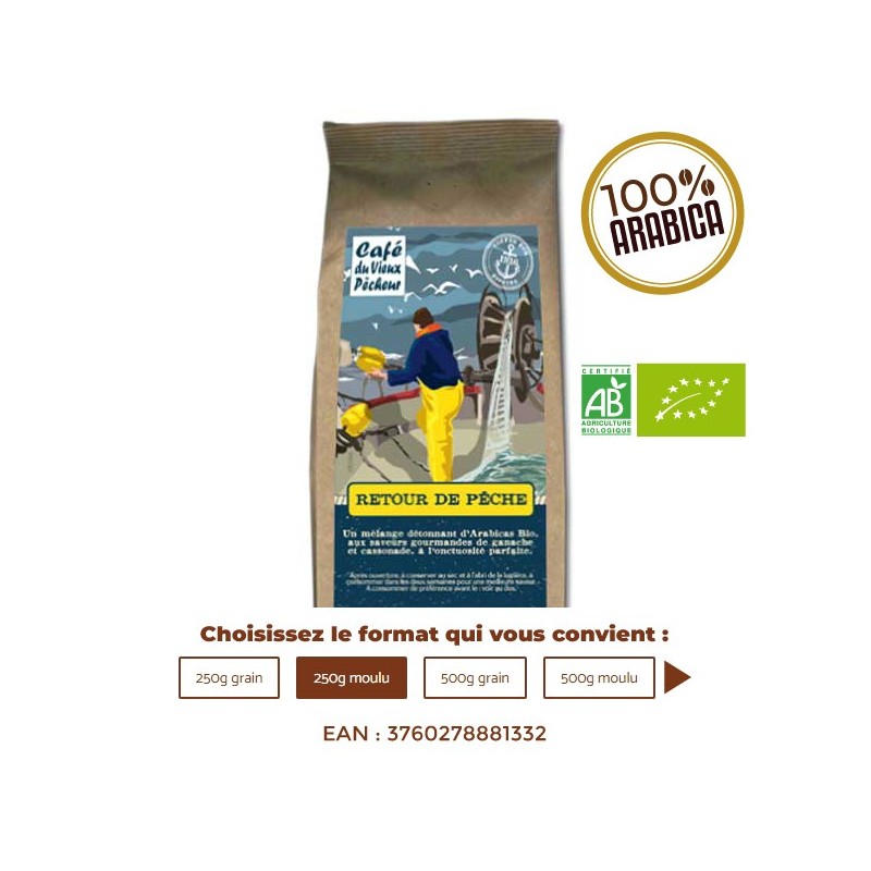Café Bio RETOUR DE PÊCHE - CAFÉ DU VIEUX PÊCHEUR