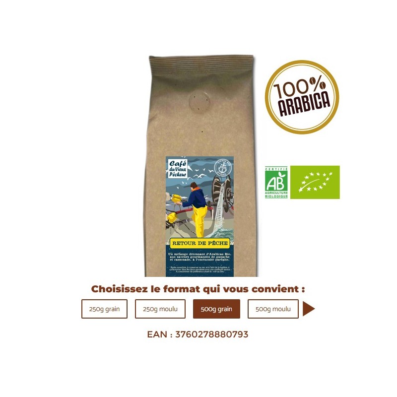 Café Bio RETOUR DE PÊCHE - CAFÉ DU VIEUX PÊCHEUR Café Bio RETOUR DE PÊCHE - CAFÉ DU VIEUX PÊCHEUR