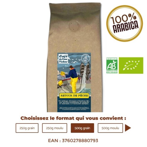 Café Bio RETOUR DE PÊCHE - CAFÉ DU VIEUX PÊCHEUR