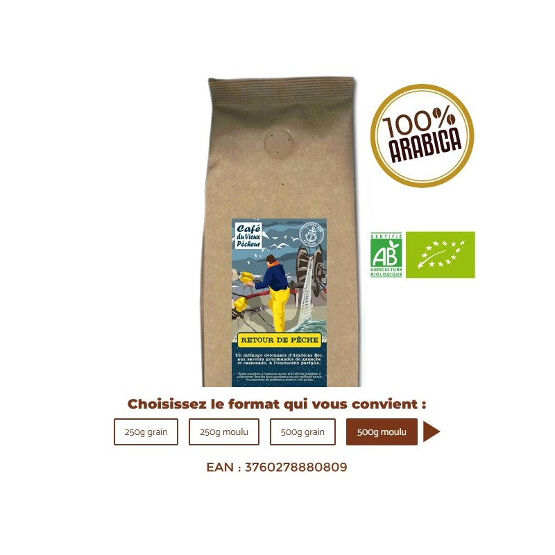 Café Bio RETOUR DE PÊCHE - CAFÉ DU VIEUX PÊCHEUR Café Bio RETOUR DE PÊCHE - CAFÉ DU VIEUX PÊCHEUR