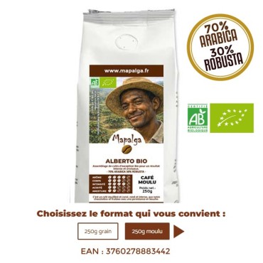 Café ALBERTO BIO 250g - MAPALGA