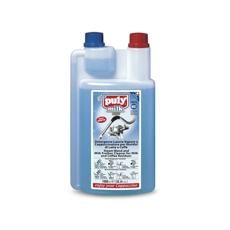 Détergent liquide pour circuit vapeur et lait 1 litre - PULY milk