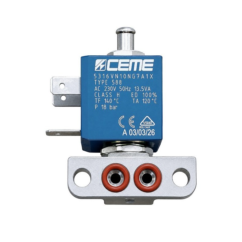 Electrovanne solénoïde 3 voies 230V 50Hz Gaggia 421944093701 / 421940221712 Electrovanne solénoïde 3 voies 230V 50Hz Gaggia 421944093701 / 421940221712