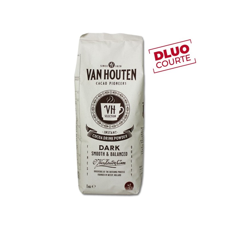 Boisson au chocolat en poudre VH Sélection 16% cacao 1 kg DLUO COURTE - VAN HOUTEN Boisson au chocolat en poudre VH Sélection 16% cacao 1 kg DLUO COURTE - VAN HOUTEN
