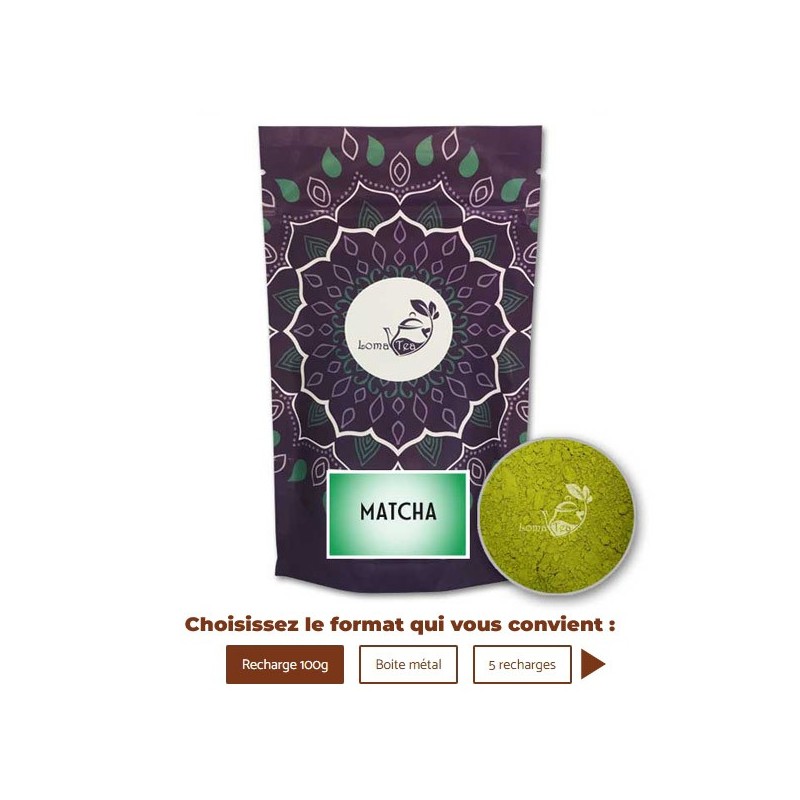 Thé vert MATCHA VRAC 100g  LOMATEA