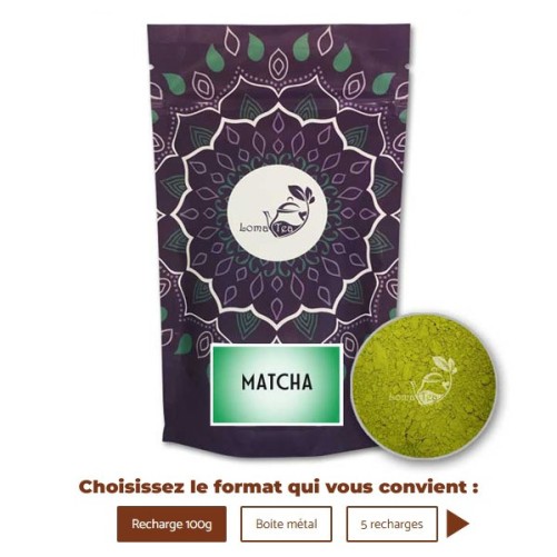 Thé vert MATCHA VRAC 100g  LOMATEA