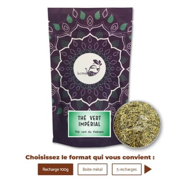 Thé vert IMPÉRIAL Vietnam VRAC 100g - LOMATEA