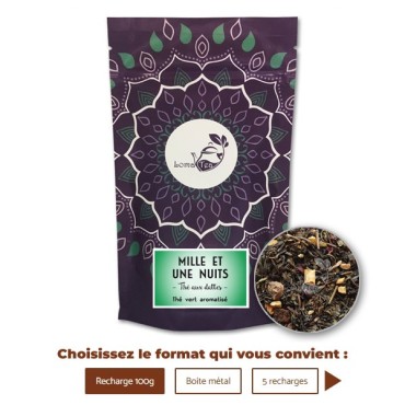 Thé vert MILLE ET UNE NUITS VRAC 100g - LOMATEA