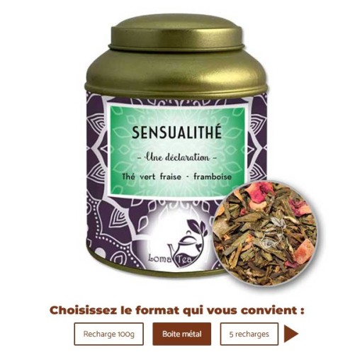 Thé vert SENSUALITHÉ VRAC 100g - LOMATEA