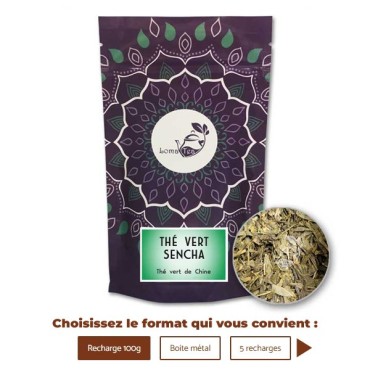 Thé vert SENCHA VRAC 100g - LOMATEA