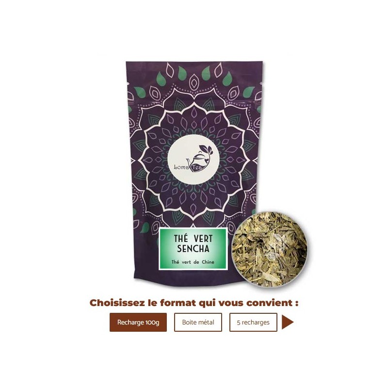 Thé vert SENCHA VRAC 100g - LOMATEA
