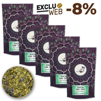 Thé vert SENCHA EARL GREY VRAC 100g - LOMATEA