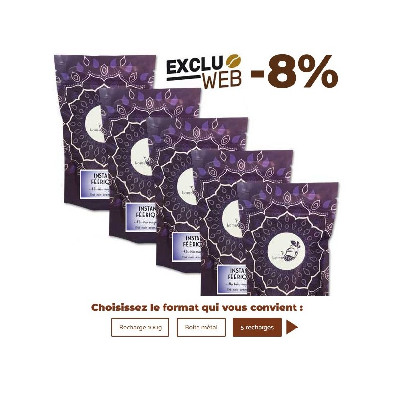 Thé noir INSTANT FÉÉRIQUE VRAC 100g - LOMATEA