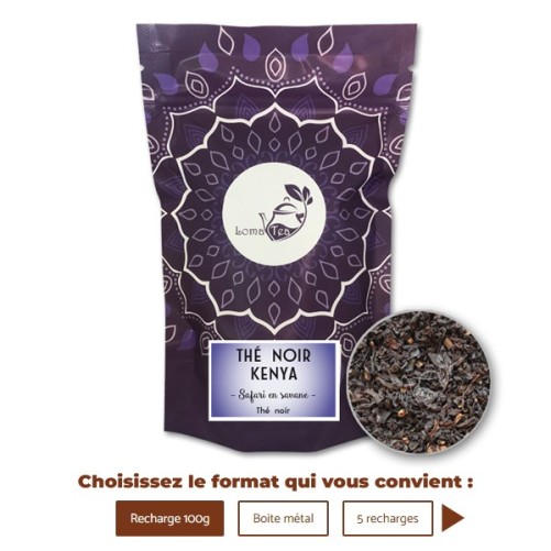 Thé noir KENYA Milima TGFOP VRAC 100g - LOMATEA