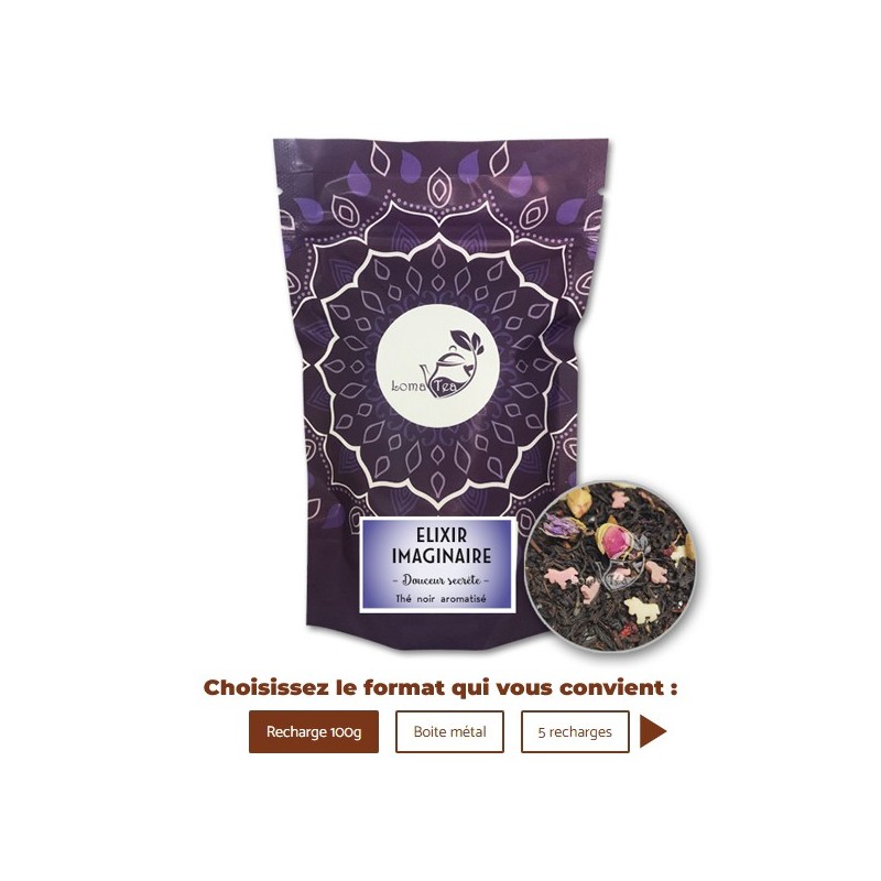 Thé noir ELIXIR IMAGINAIRE VRAC 100g - LOMATEA