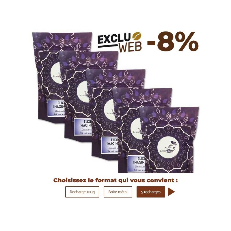 Thé noir ELIXIR IMAGINAIRE VRAC 100g - LOMATEA