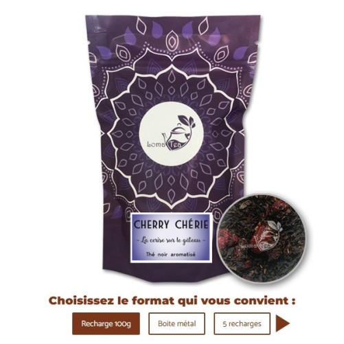 Thé noir CHERRY CHÉRIE VRAC 100g - LOMATEA