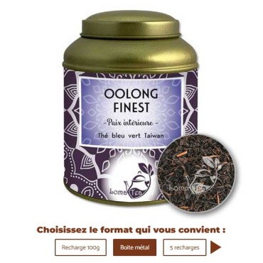 Thé Bleu vert OOLONG FINEST VRAC 100g - LOMATEA