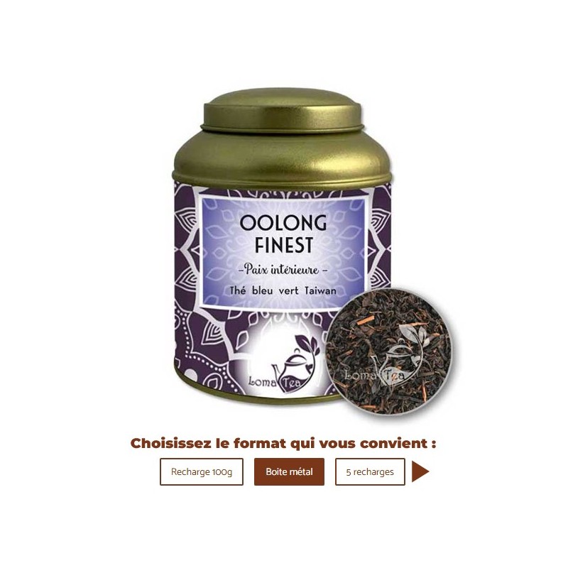 Thé Bleu vert OOLONG FINEST VRAC 100g - LOMATEA
