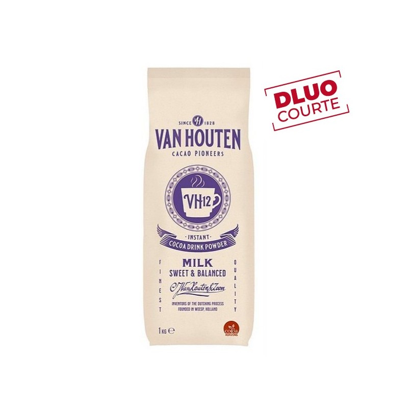 Boisson au chocolat en poudre VH12 1 kg DLUO COURTE - VAN HOUTEN Boisson au chocolat en poudre VH12 1 kg DLUO COURTE - VAN HOUTEN