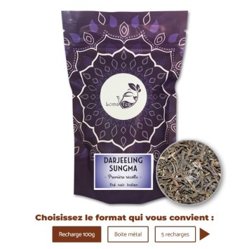 Thé noir DARJEELING Sungma TGFOP first Flush VRAC 100g - LOMATEA