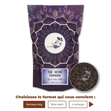 Thé noir YUNNAN VRAC 100g - LOMATEA